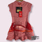 Toddler Red Striped Bustle Dress by No Added Sugar-Baby & Toddler Dresses-3T-