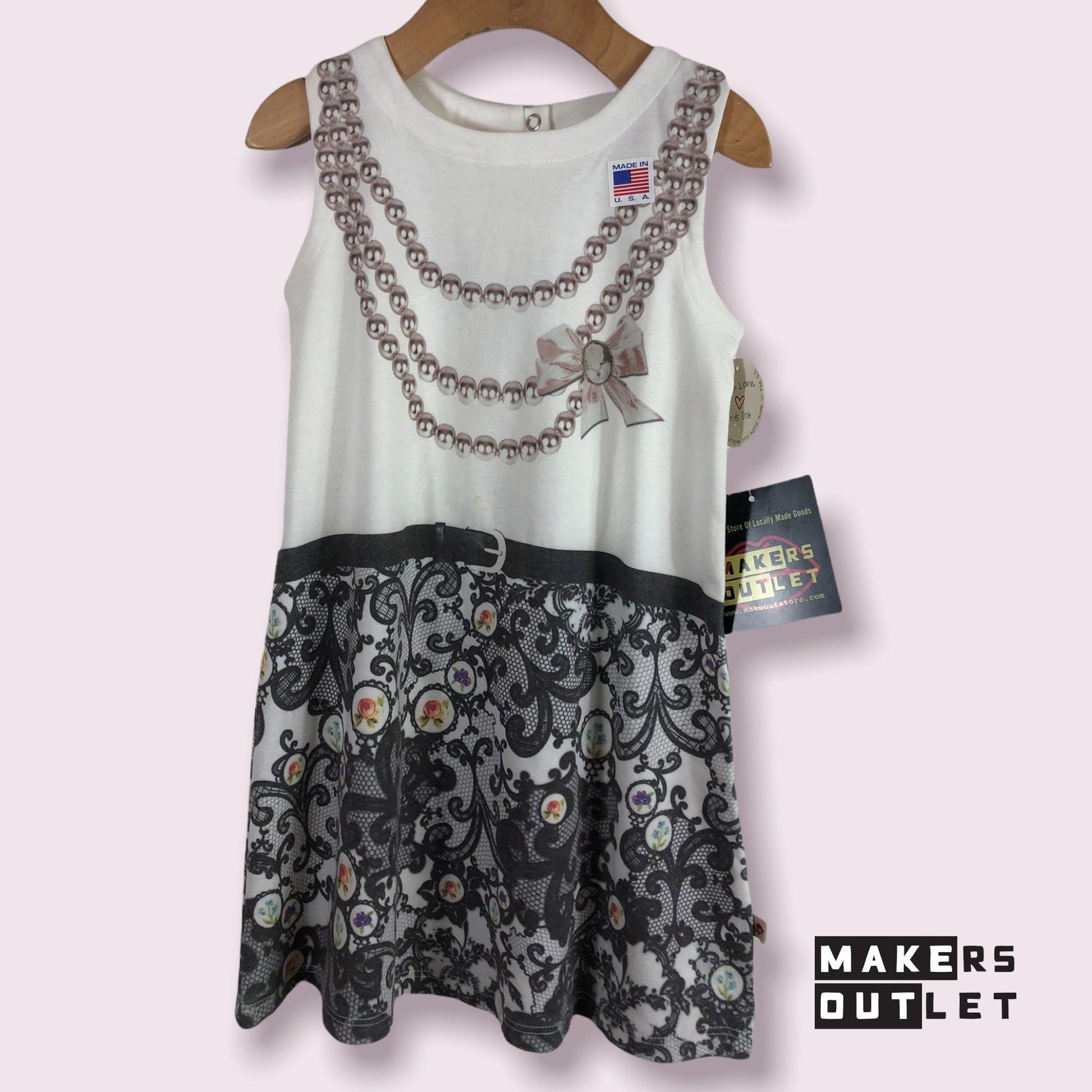 Victorian Belle Toddler Girl Shift Dress by KidsInk-6T-