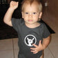 Rock Hand Symbol Infant Bodysuit or Raglan Tee-