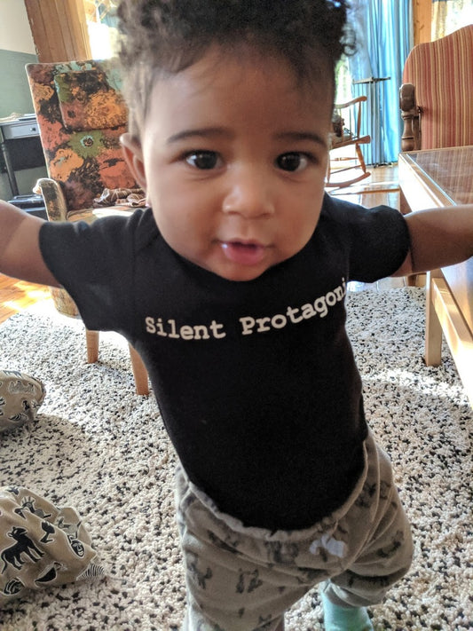 Silent Protagonist Infant Bodysuit or Raglan Tee-