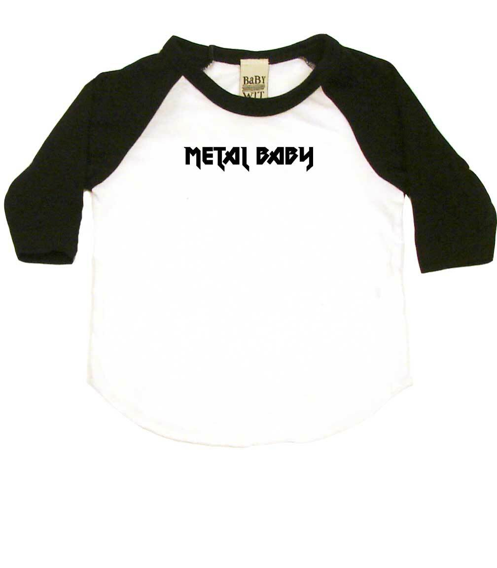 Metal Baby Infant Bodysuit or Raglan Baby Tee-
