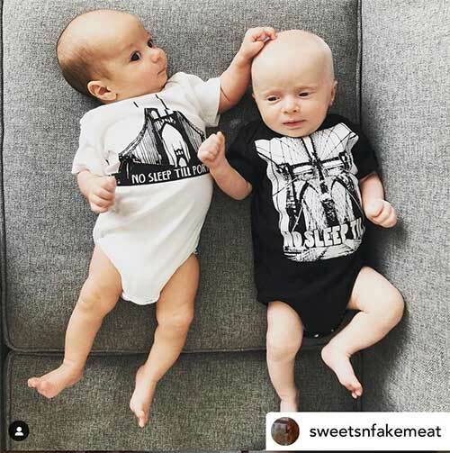 No Sleep Till Brooklyn Infant Bodysuit or Raglan Tee-