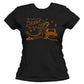 RAWR Dinosaur Unisex Or Women's Cotton T-shirt-Black-Woman