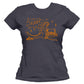 RAWR Dinosaur Unisex Or Women's Cotton T-shirt-Asphalt-Woman