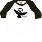 WhiteBlack Edgar Allen Poe Baby Raglan Tee