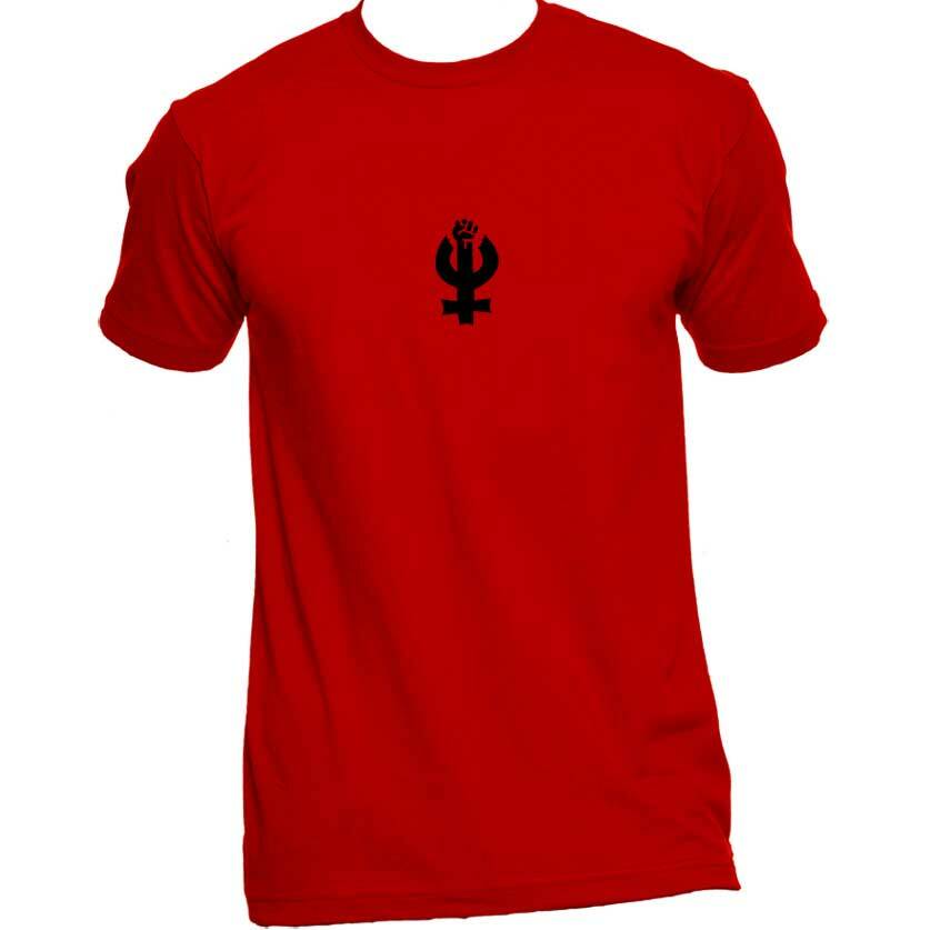 Feminist Unisex Or Women's Cotton T-shirt-Red-Unisex