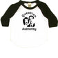 Question Authority Infant Bodysuit or Raglan Tee-White/Black-3-6 months
