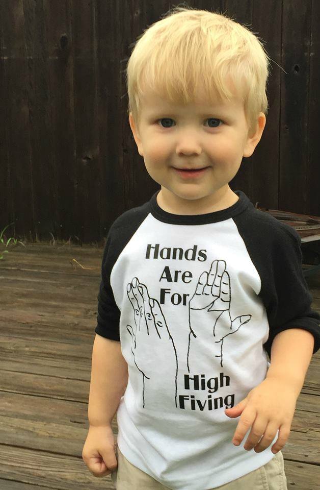 Hands High Fiving Toddler Shirt-