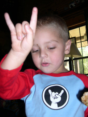 Rock Hand Symbol Toddler Shirt-